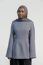 Load image into Gallery viewer, Pewter Gray Structured Tunic
