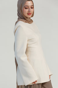 Cream Structured Tunic