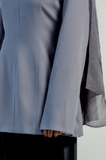 Load image into Gallery viewer, Pewter Gray Structured Tunic
