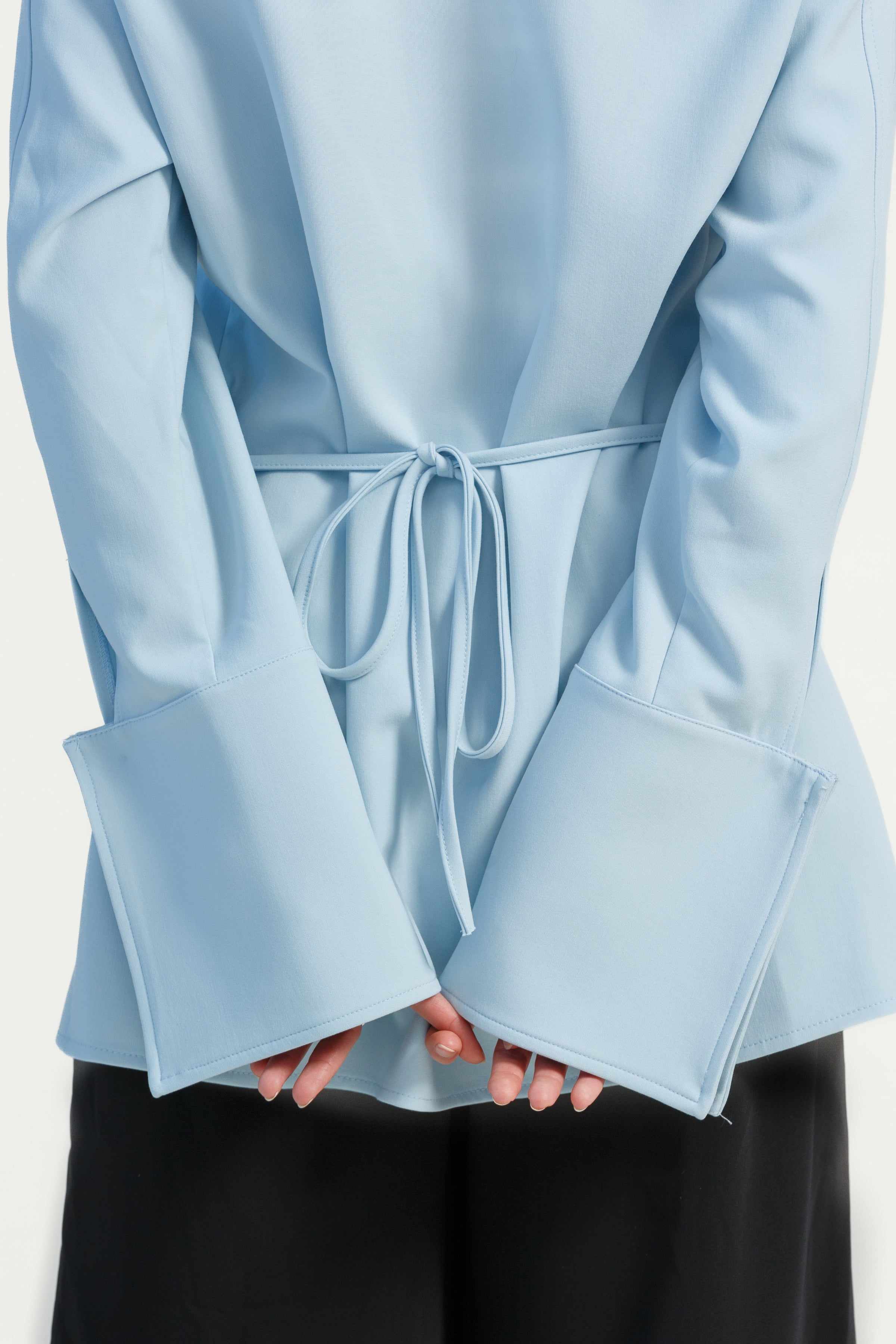 Sky Blue Utility Slit Tunic