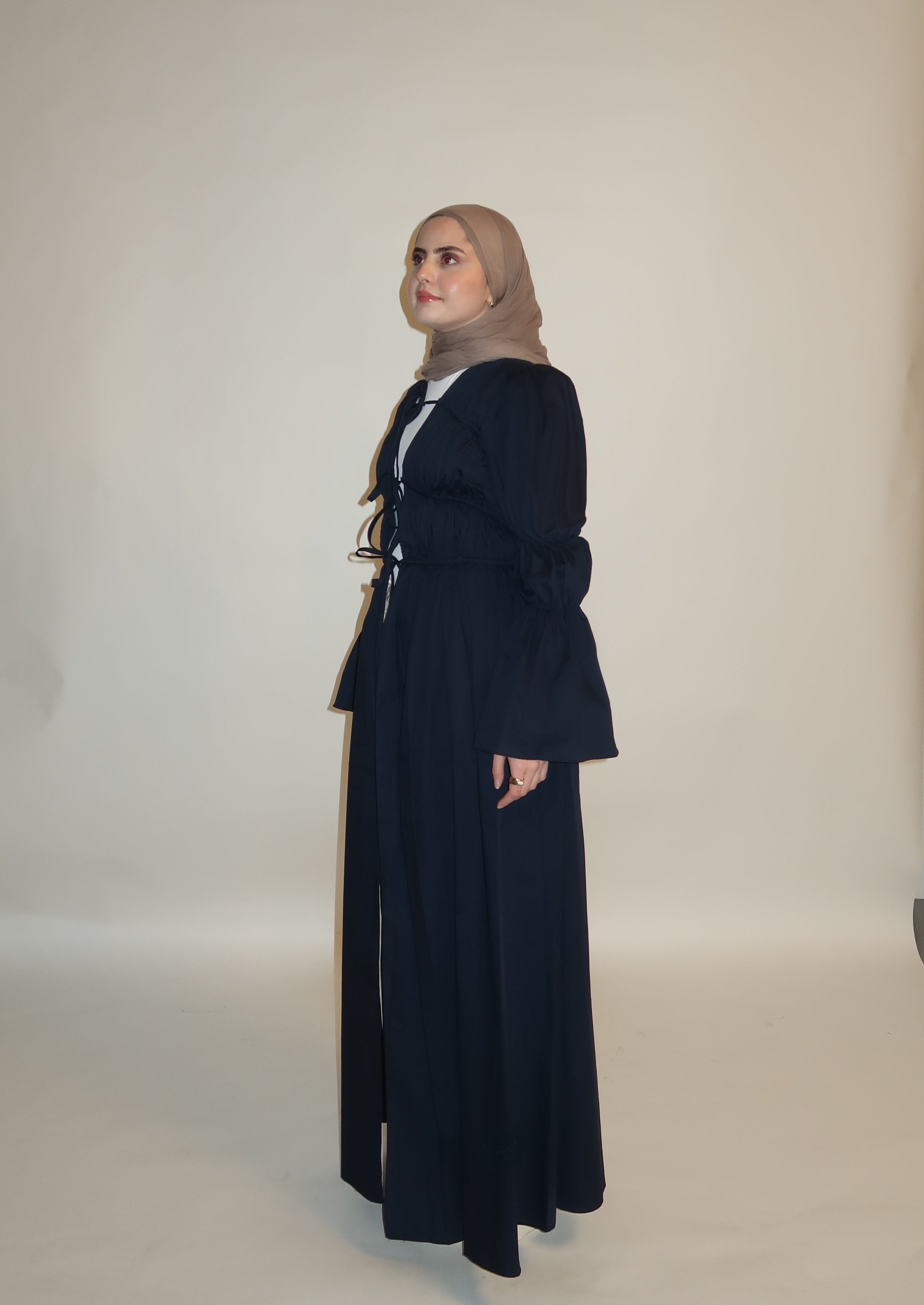 Navy Cinched Cloak