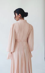 Load image into Gallery viewer, Peachy Blush Beaded Appliqué Gown
