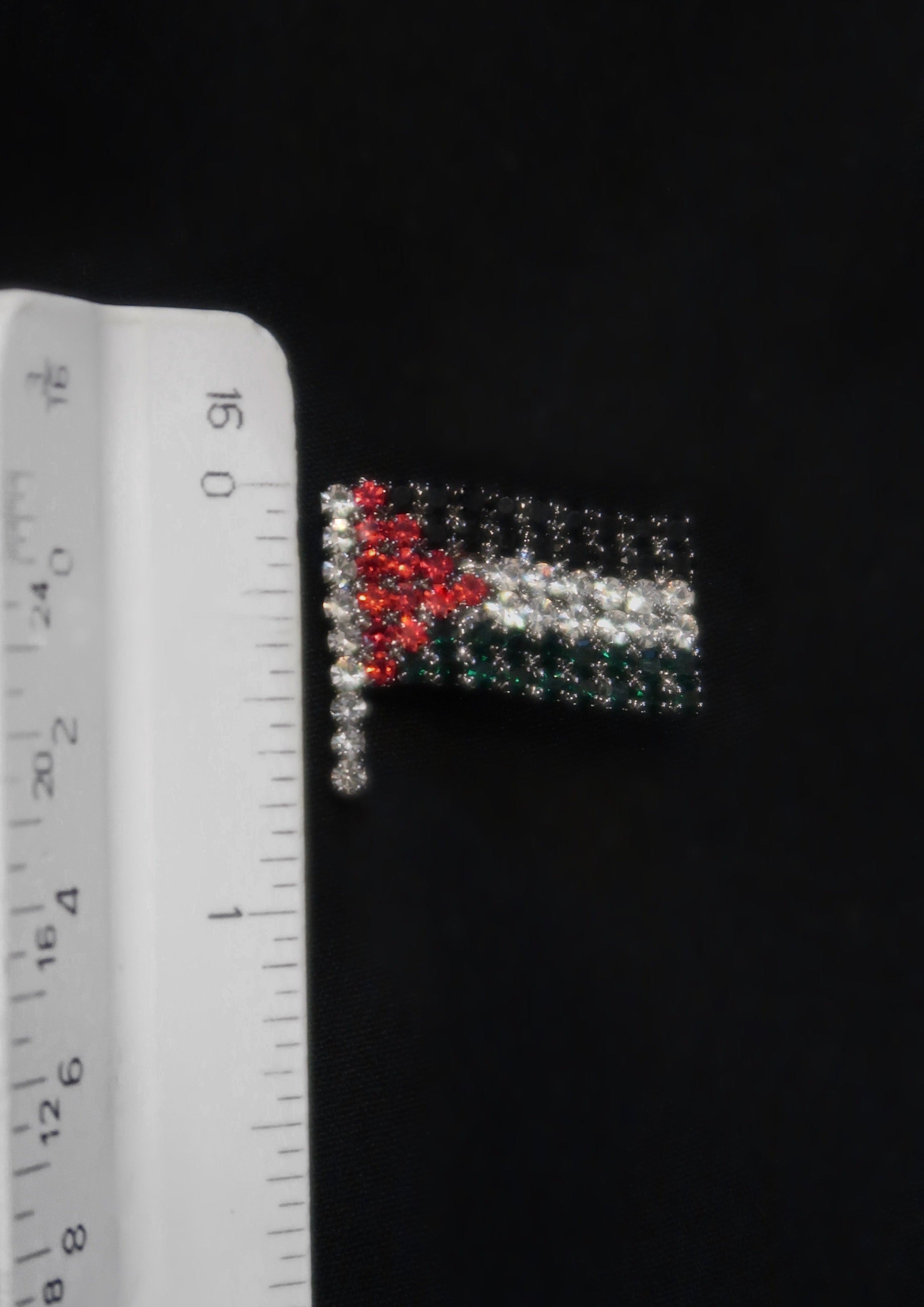 Embellished Palestine Flag Brooch- 100% Profits to PCRF