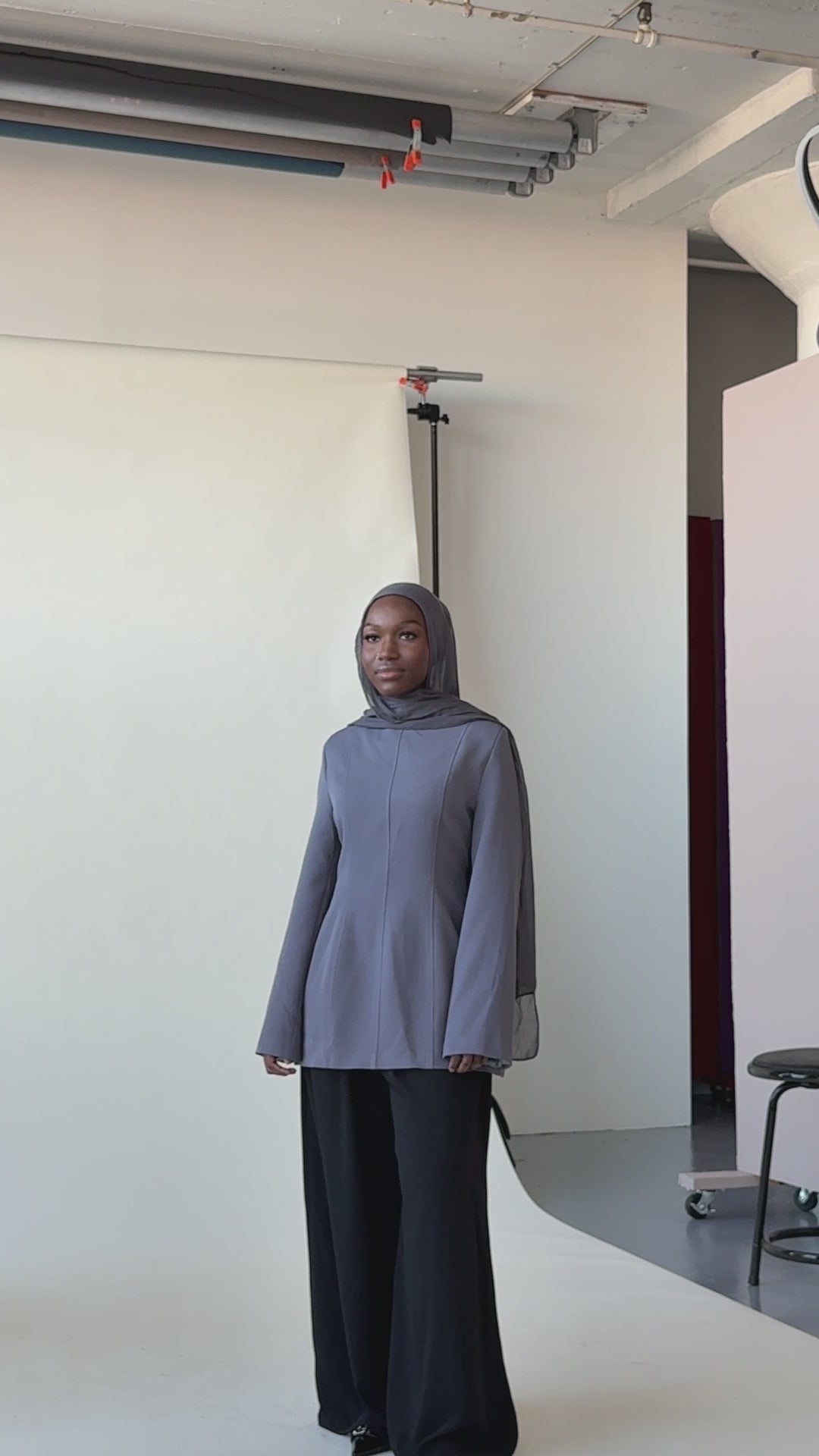 Pewter Gray Structured Tunic