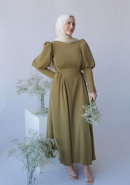 Lovely Olive Green Maxi Dress - Wrap Dress - Wrap Maxi Dress - Lulus