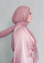 Load image into Gallery viewer, Mauve Pink Shimmering Scarf
